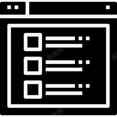 ui设计界面web浏览器界面列表图标图标
