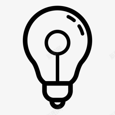 灯泡商业创意好主意图标图标