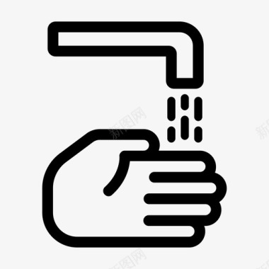 洗手清洁消毒图标图标