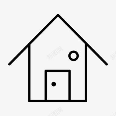 房地产高炮带带烟囱的房子建筑物住宅图标图标