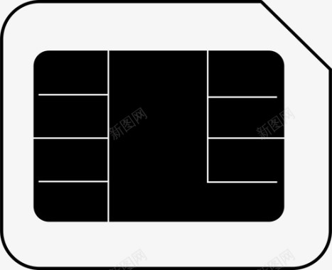 SIM手机卡sim卡电话图标图标