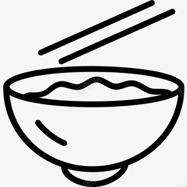 日本旅游文化饭碗筷子盘子图标图标