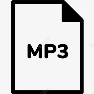 日杂品混合mp3文件扩展名格式图标图标