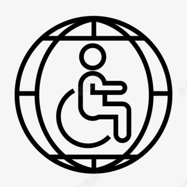 国际残疾人日图标图标