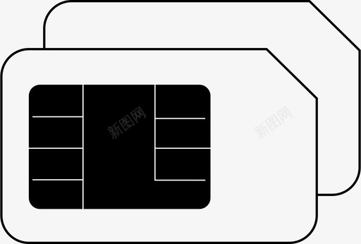 sim卡填充sim卡电话图标图标