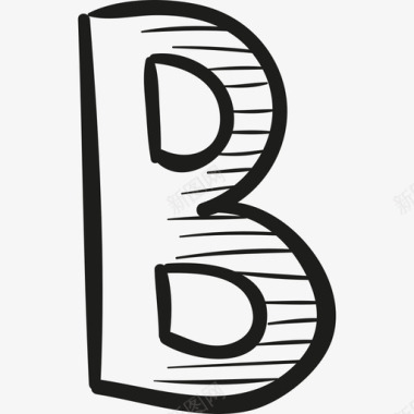 字母B教育校舍图标图标