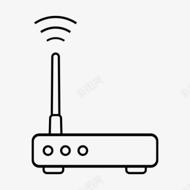 wifi互联网调制解调器互联网网络图标图标