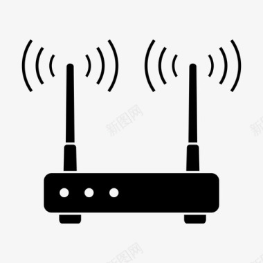 wifi互联网调制解调器互联网网络图标图标