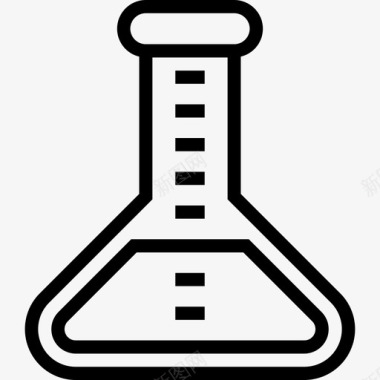 医药实验erlenmeyer烧瓶化学实验室图标图标