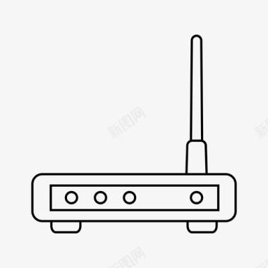 wifi互联网调制解调器互联网网络图标图标