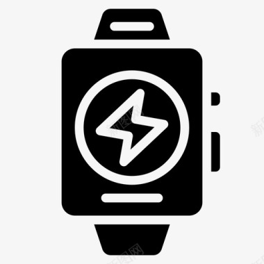 小学生电话手表智能手表电池充电图标图标