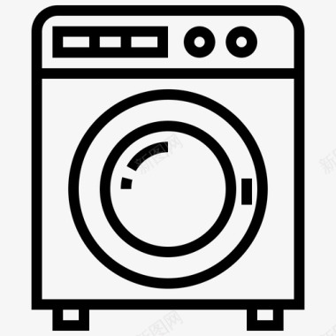 洗衣机装饰电子图标图标