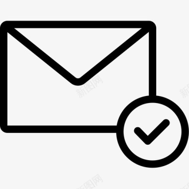 电子邮件批准电子邮件信封信件图标图标
