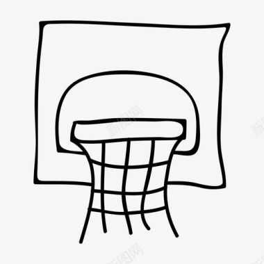 篮球圈篮球网打球图标图标