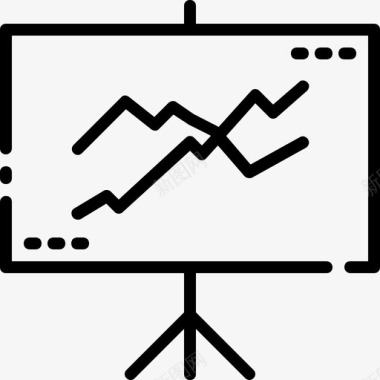 背景白板白板线条图业务线条图图标图标