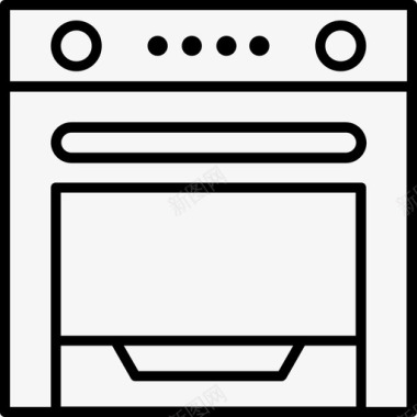 燃气灶内置电器烹饪图标图标