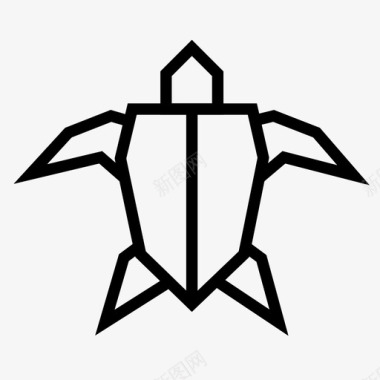 海龟动物大自然图标图标