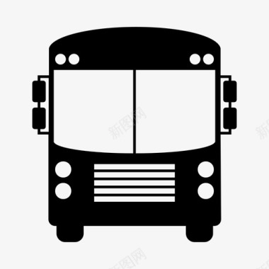 公共汽车旅行旅游图标图标