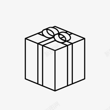 圣诞礼物盒圣诞礼物生日礼物订婚戒指图标图标