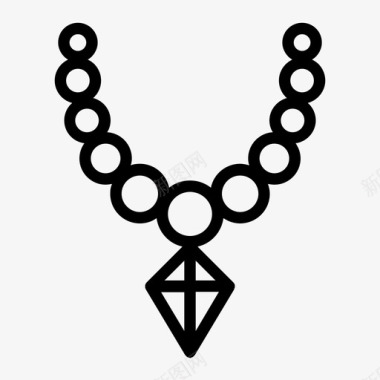 项链珠宝女人图标图标