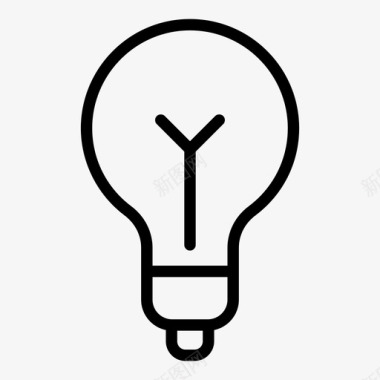 数字2创意素材灯泡商业创意好主意图标图标