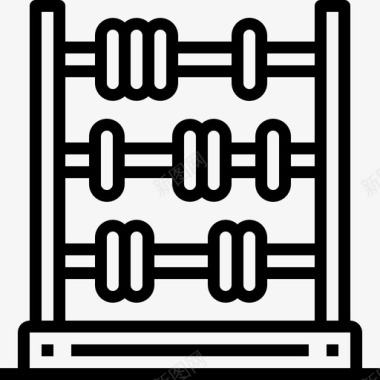 算盘珠算盘教育学习图标图标