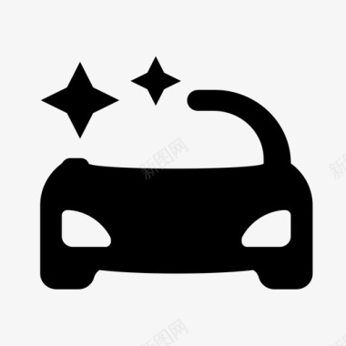 汽车logo汽车美容图标
