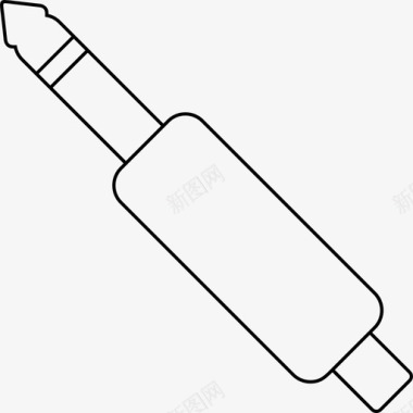 电源线接头接头音频音频插孔图标图标