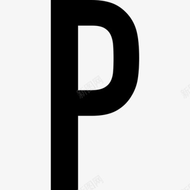 矢量字母A字母_p图标