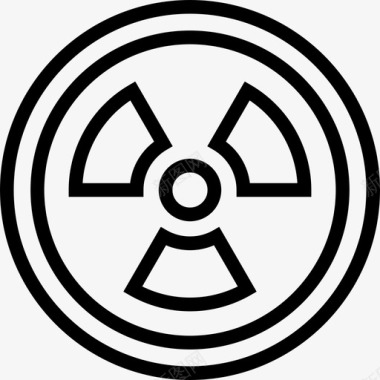 研究辐射危险核图标图标
