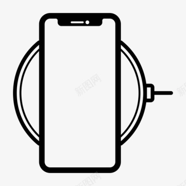 无线充电iphonexairpowermat充电移动图标图标