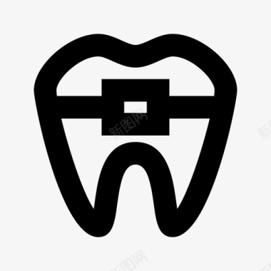 牙齿牙刷牙齿牙医医院材料图标图标