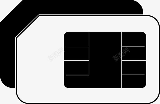 SIM手机卡sim卡电话图标图标