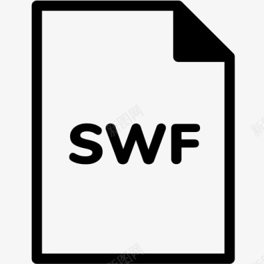 RAW格式swf文件扩展名格式图标图标