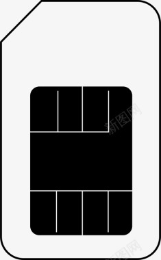 个人资料卡sim卡电话图标图标