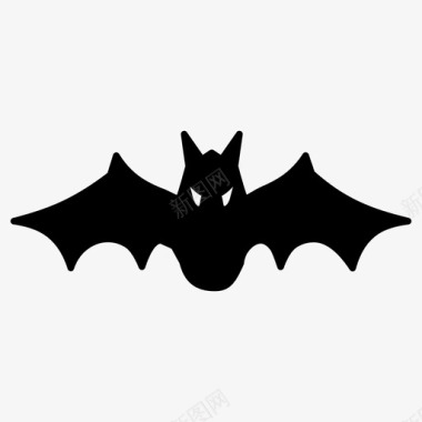 万圣节幽灵蝙蝠动物万圣节图标图标
