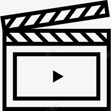 视频PNG矢量图视频制作电影院隔板图标图标
