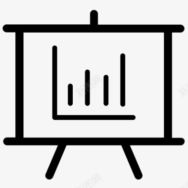 销售工作汇报条形图分析业务数据图标图标