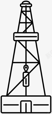 石油钻机石油钻机钻井石油井架图标图标