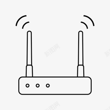 wifi互联网调制解调器互联网网络图标图标