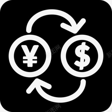 日元兑美元货币兑换美元兑日元图标图标