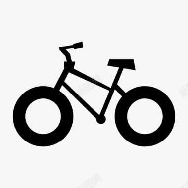 自行车环保绿色图标图标