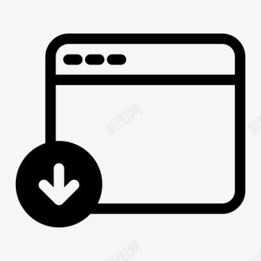 下载标志web浏览器通知在线浏览器图标图标