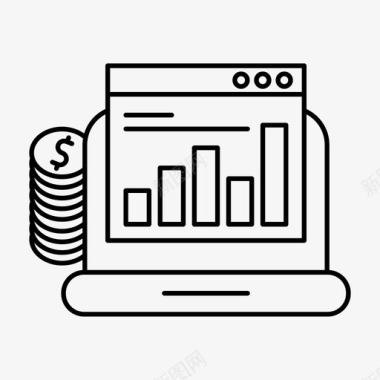 预算图分析图表图标图标