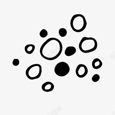 圆圈泡泡涂鸦图标图标