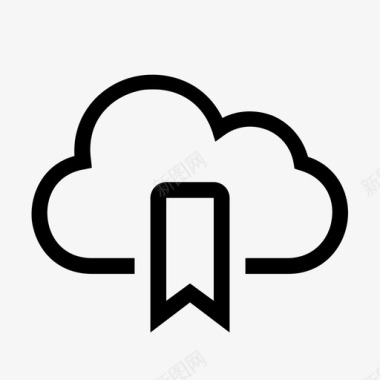 云服务器服务器书签云图标图标