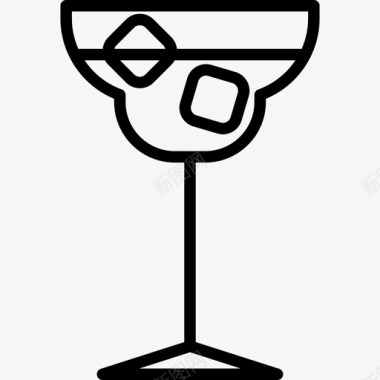 时尚杯饮料和食物边框颜色图标图标