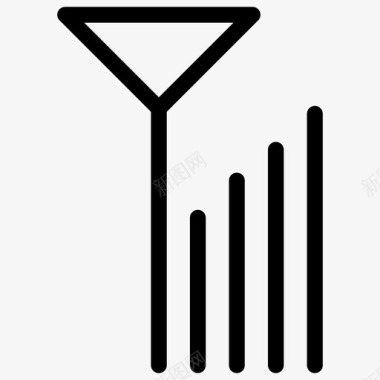 矢量信号发射器信号强度连接互联网图标图标