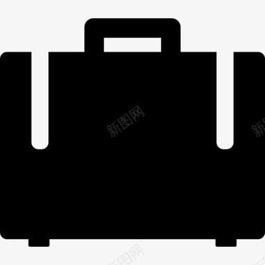 黑色手提箱很棒的套装图标图标