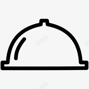 盘子盖火锅食物图标图标